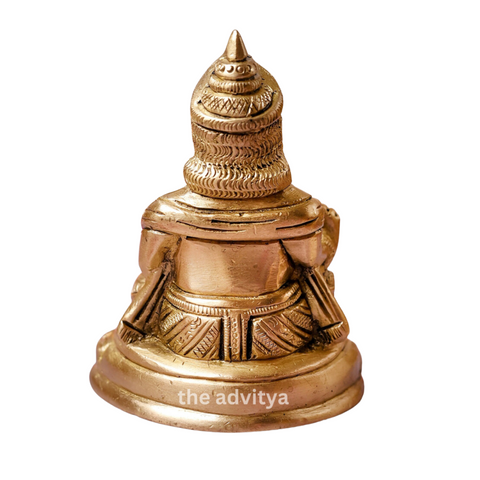 Kuebra,Kubera-Raja,Dhanapati,Bhogapati,Yaksharaja,Brass Kubera Staue Sitting On Base