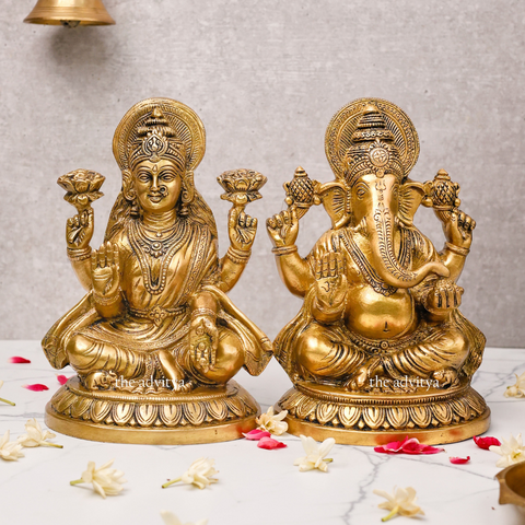 Vighneswari,Vakratund Laksmi,Ganesh Laxmi,  Lambodari Lakshmi,Ekadanta Laksmi,Ganesh Laxmi on Lotus