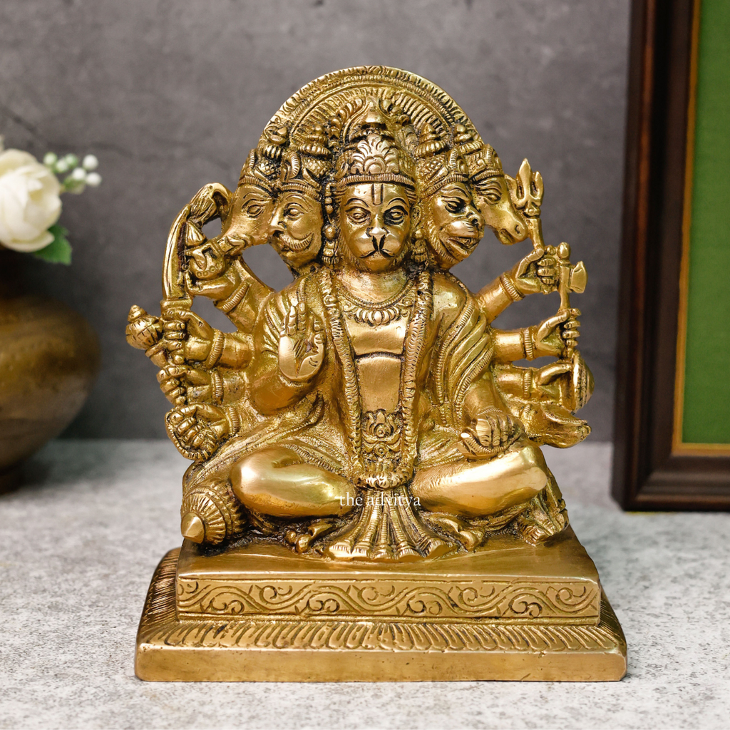 VeerHanumanta,Vayu Putra,Pawan Suta, Bajrangbali,Marutinandan,Panchmukhi Sitting Hanuman Statue