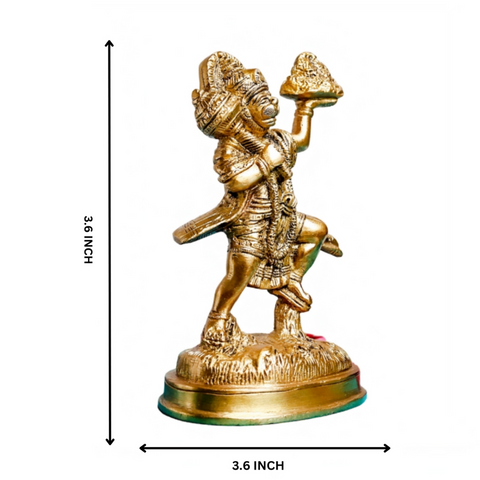 Brass Standing Hanuman Idol