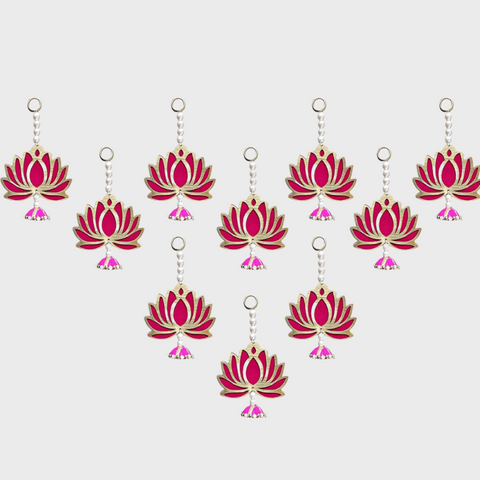 Lotus Wall Hanging Pack of - 10