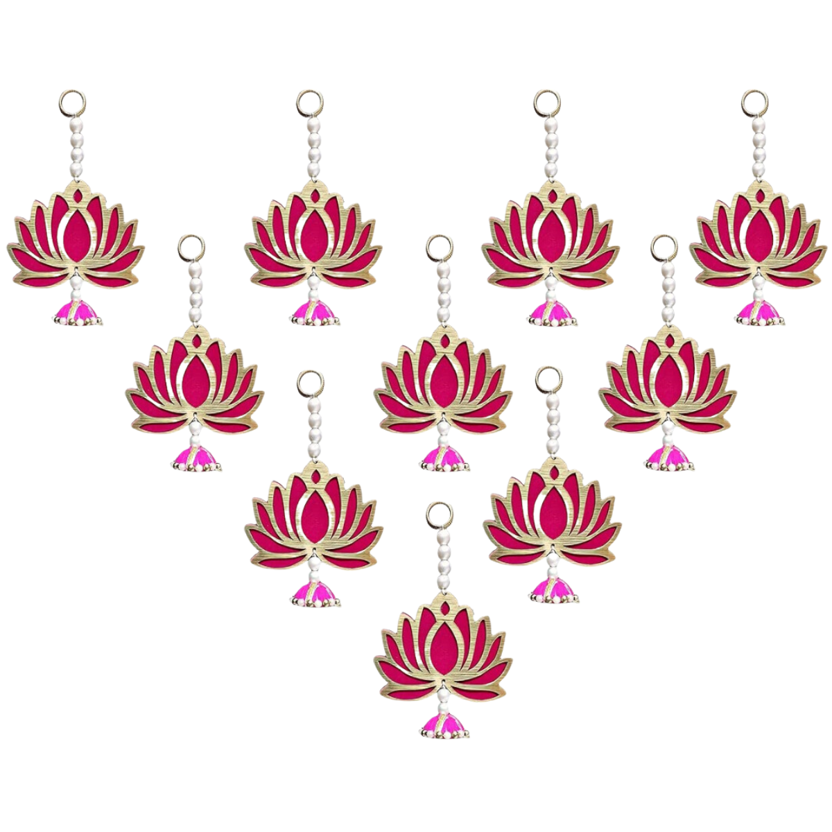 Lotus Wall Hanging Pack of - 10