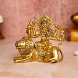 Durga Murti Sitting on Seated Lion