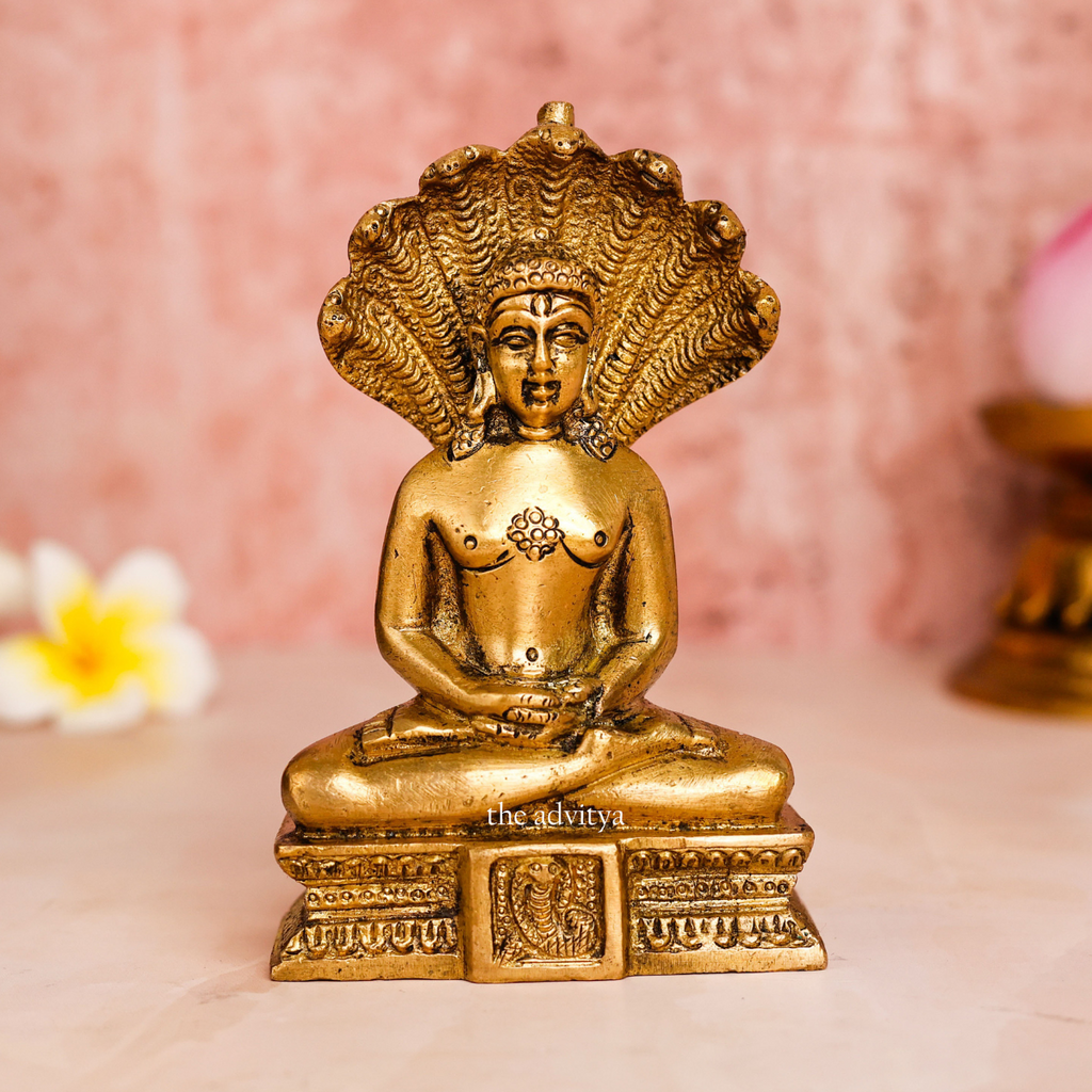 Brass Mahaveer Swami Idol