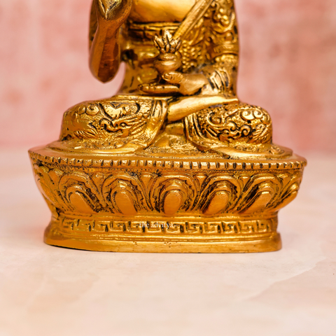 Brass Handcarved Blessing Buddha Statue