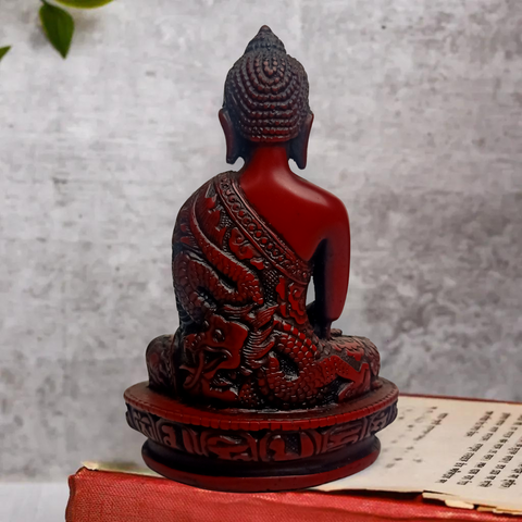 Resin Maroon Red Buddha