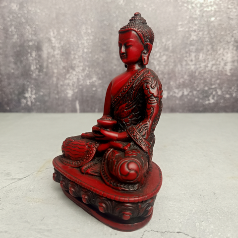 Resin Maroon Red Buddha