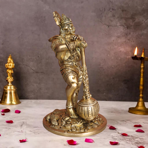 Brass Bahubali Hanuman Statue