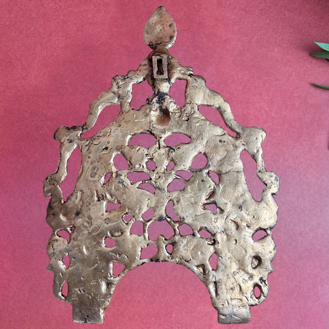 Brass Prabhavali with Floral Design