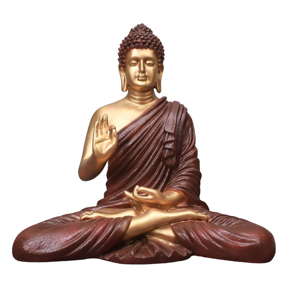Polymarble Brown Buddha Statue