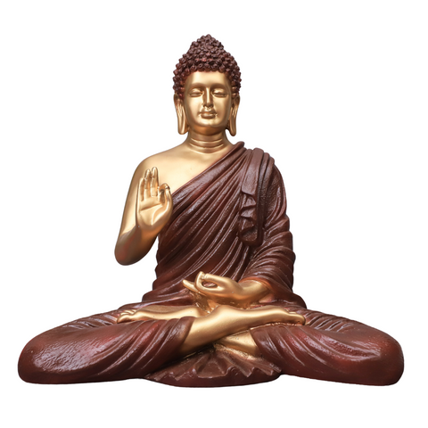 Polystone Brown Buddha Statue