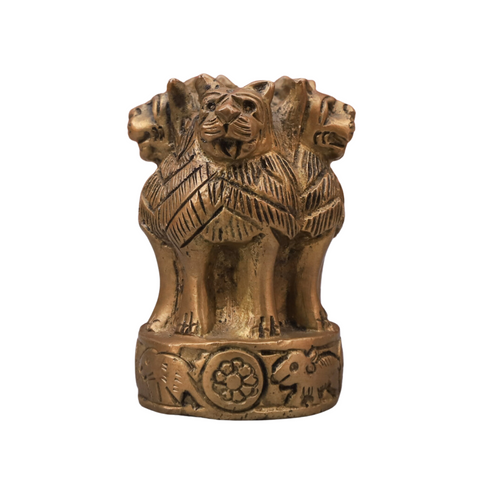 Brass Ashoka Pillar Emblem Small