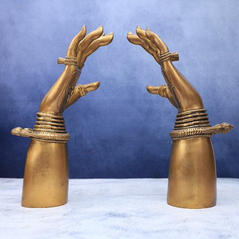 Brass Hand Pair Showpiece