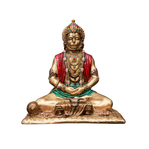 Resin Sitting Hanuman statue