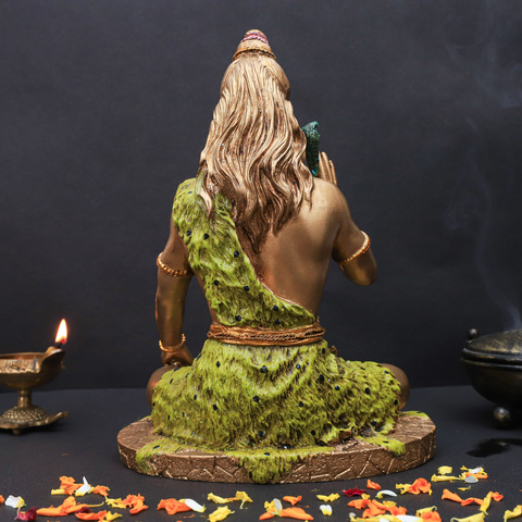 Resin Lord Shiva Blessing Statue