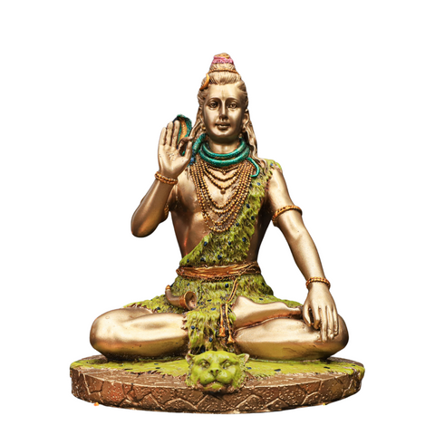 Resin Lord Shiva Blessing Statue