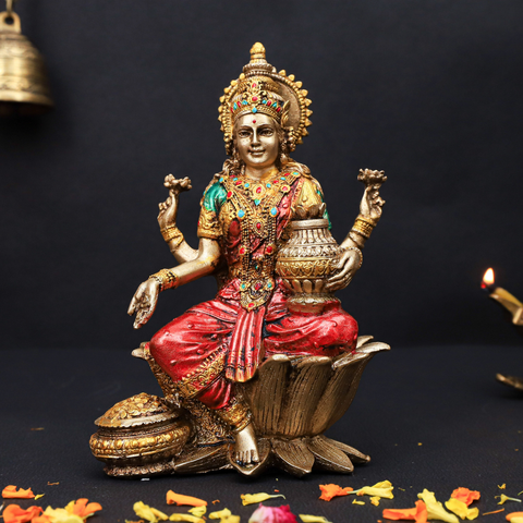 Resin Sitting Laxmi statue