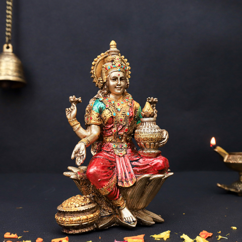 Resin Sitting Laxmi statue