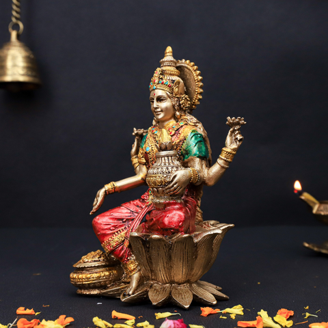 Resin Sitting Laxmi statue