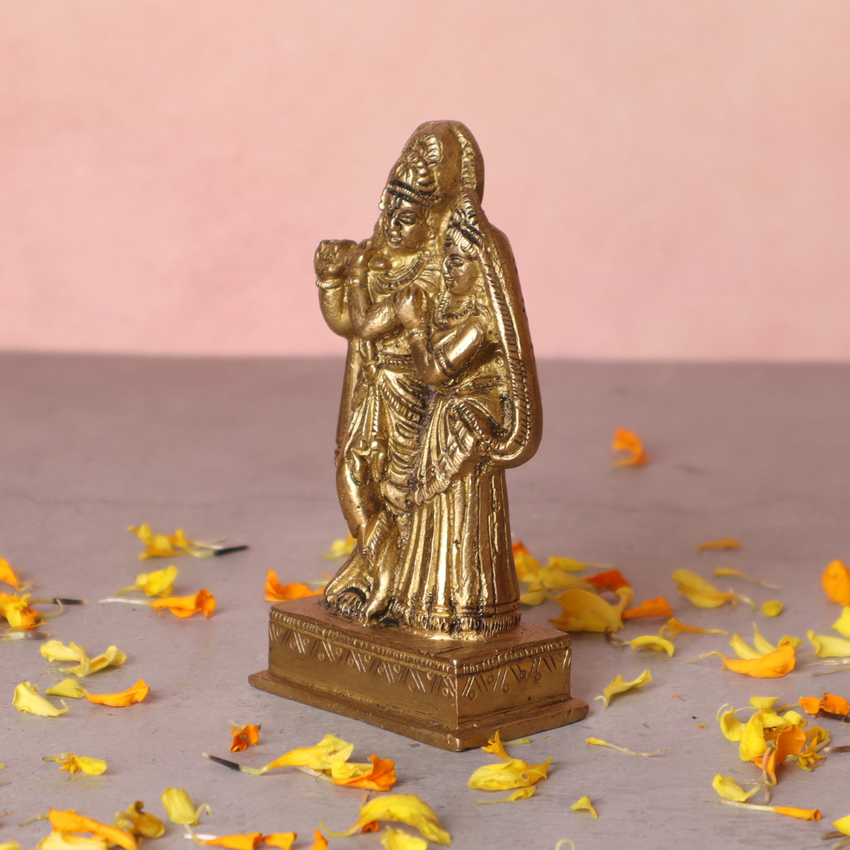 Radha Krishna statue Standing On Base