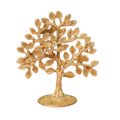 The Spiritual Living Small Kalpavriksha Tree of Life in Brass