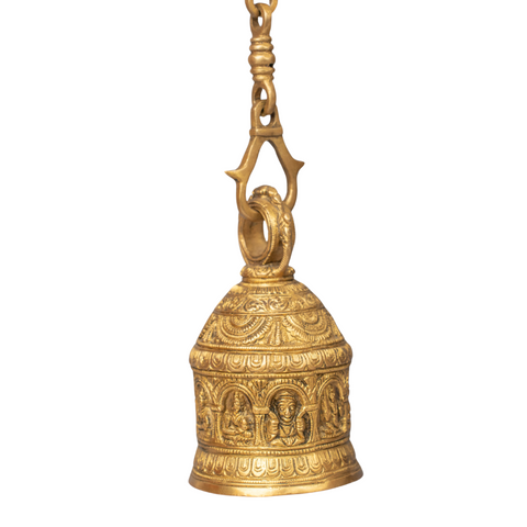 Brass  Laxmi Wall Hanging  Bell