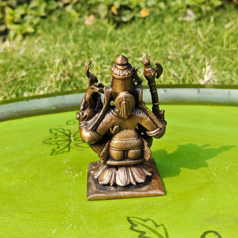 Copper Lord Shiva and Goddess Parvati Idol