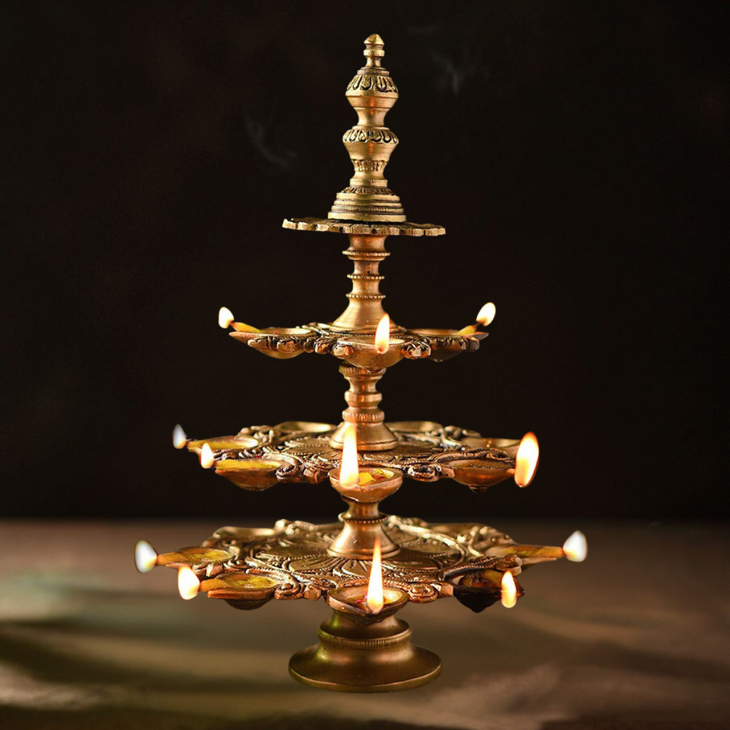 Brass Annam Vilakku Lamp/Diya for Pooja Rituals