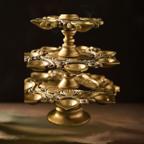 Brass Annam Vilakku Lamp/Diya for Pooja Rituals