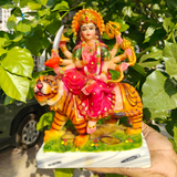 MARBLE EIGHT HANDS DURGA IDOL