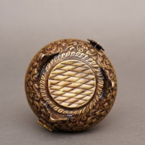 Brass Dhoona in Antique Finish as Traditional Incense Burner