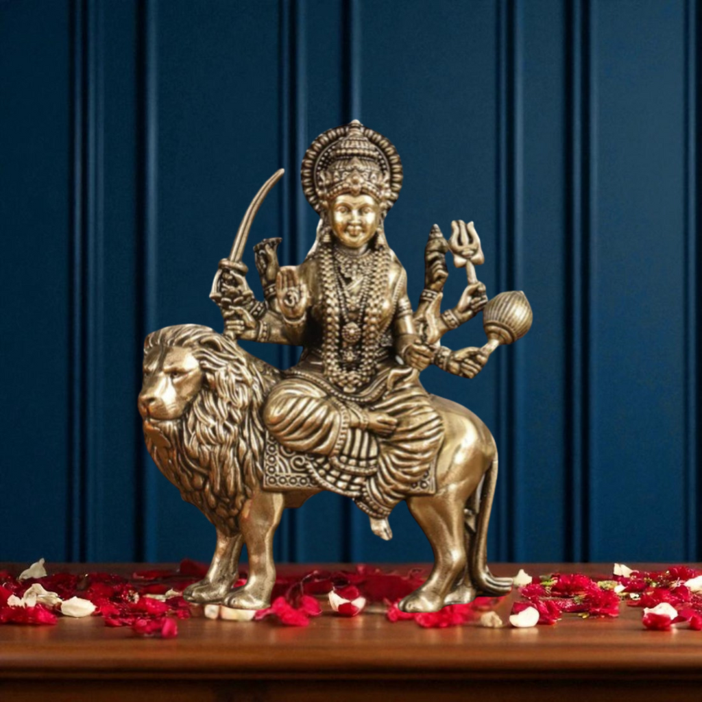 Superfine Brass Durga Hindu Goddess ( Big )