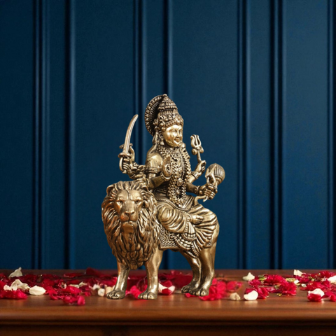 Superfine Brass Durga Hindu Goddess ( Big )