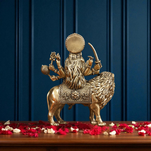 Superfine Brass Durga Hindu Goddess ( Big )