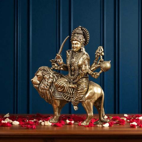 Superfine Brass Durga Hindu Goddess ( Big )