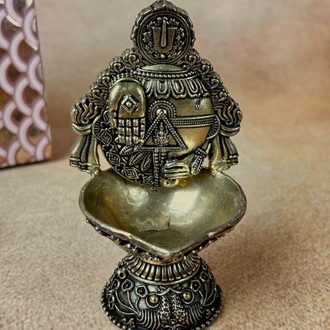 Superfine Brass Balaji Diya – Lord Venkateswara Oil Lamp for Pooja & Home Decor