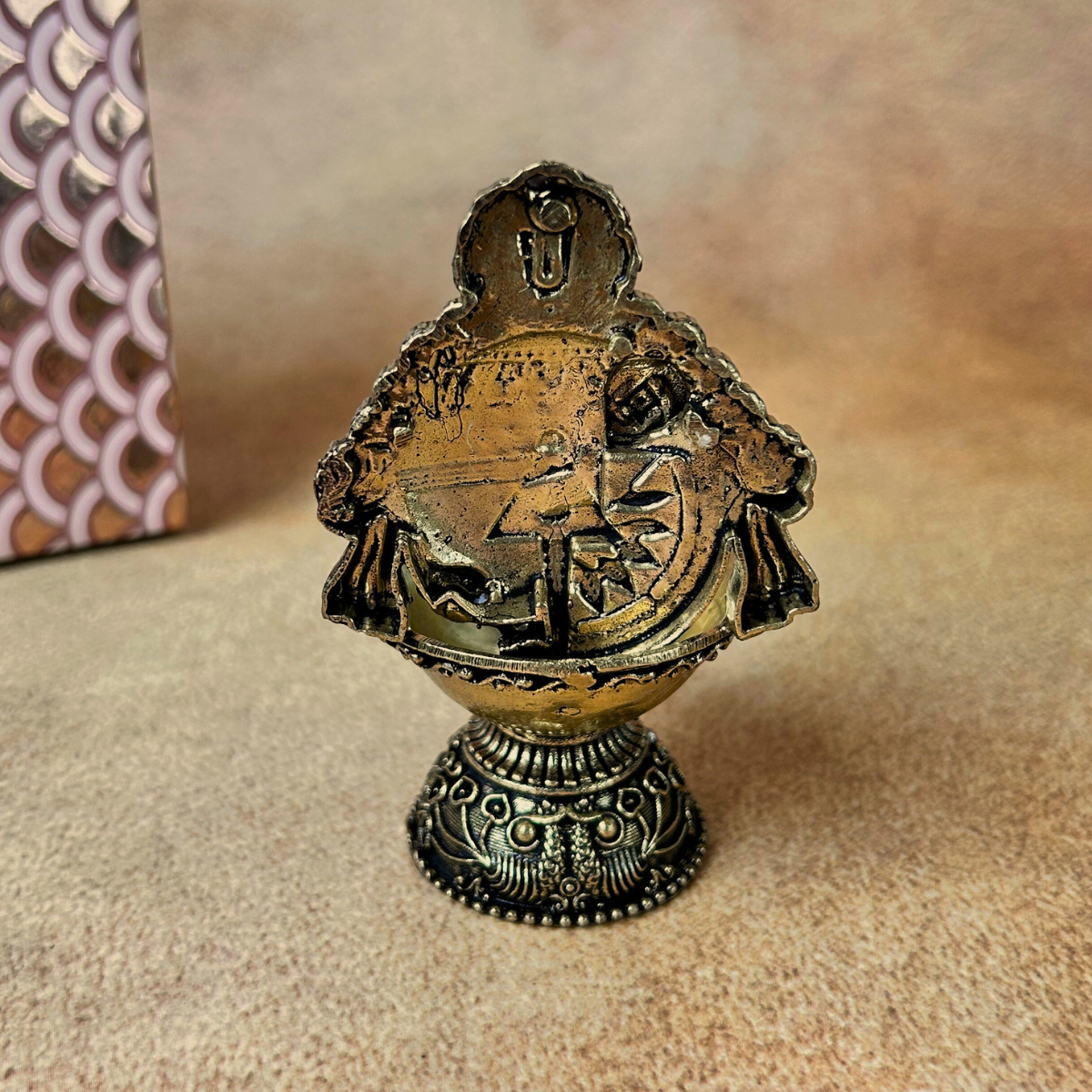 Superfine Brass Balaji Diya – Lord Venkateswara Oil Lamp for Pooja & Home Decor