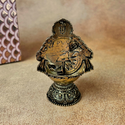 Superfine Brass Balaji Diya – Lord Venkateswara Oil Lamp for Pooja & Home Decor