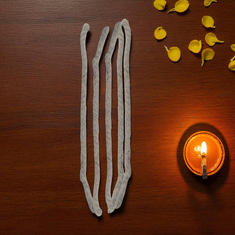 Puja Cotton Wicks (Baati) - Pack of 5