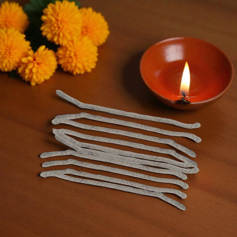Puja Cotton Wicks (Baati) - Pack of 10