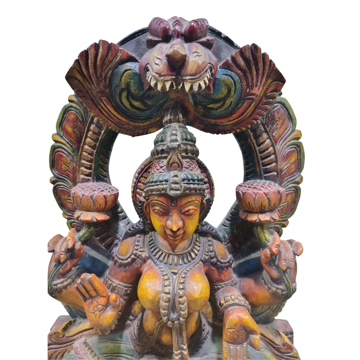 Devi Lakshmi Idol of Wooden - 24 inch