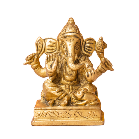 Brass Ganesha Statue Small