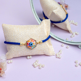 Evil Eye Rainbow Adjustable Lumba Rakhi for Bhabhi  (Roli + Chawal)