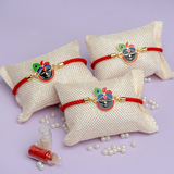 Srinath/Balaji Ji Rakhi Adjustable for Brother With Roli Chawal(Pack of 3)
