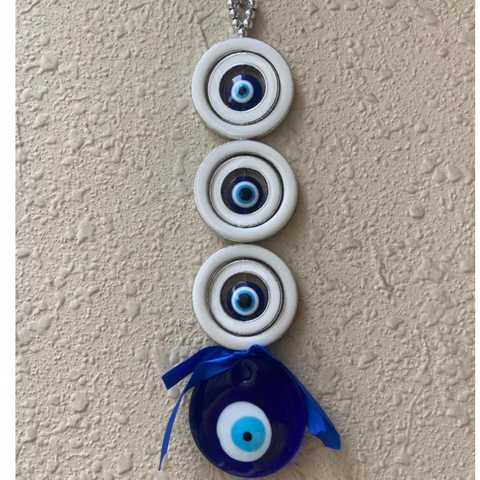 home decor, wall decor, wall hanging vastu, ill wishess, indian sign, Vastu Feng Shui Trishakti Evil Eye Wall Hanging