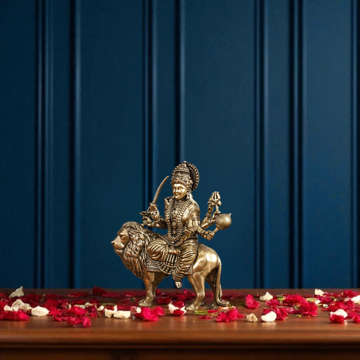 Superfine Brass Maa Durga Statue ( Medium )