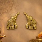 Uptrunk Elephants Brass Pair