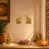Uptrunk Elephants Brass Pair