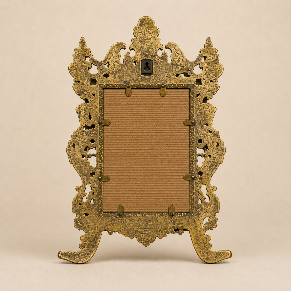 Victorian Photo Frame Brass Wall Decor | 7 Inch