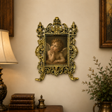 Victorian Photo Frame Brass Wall Decor | 7 Inch